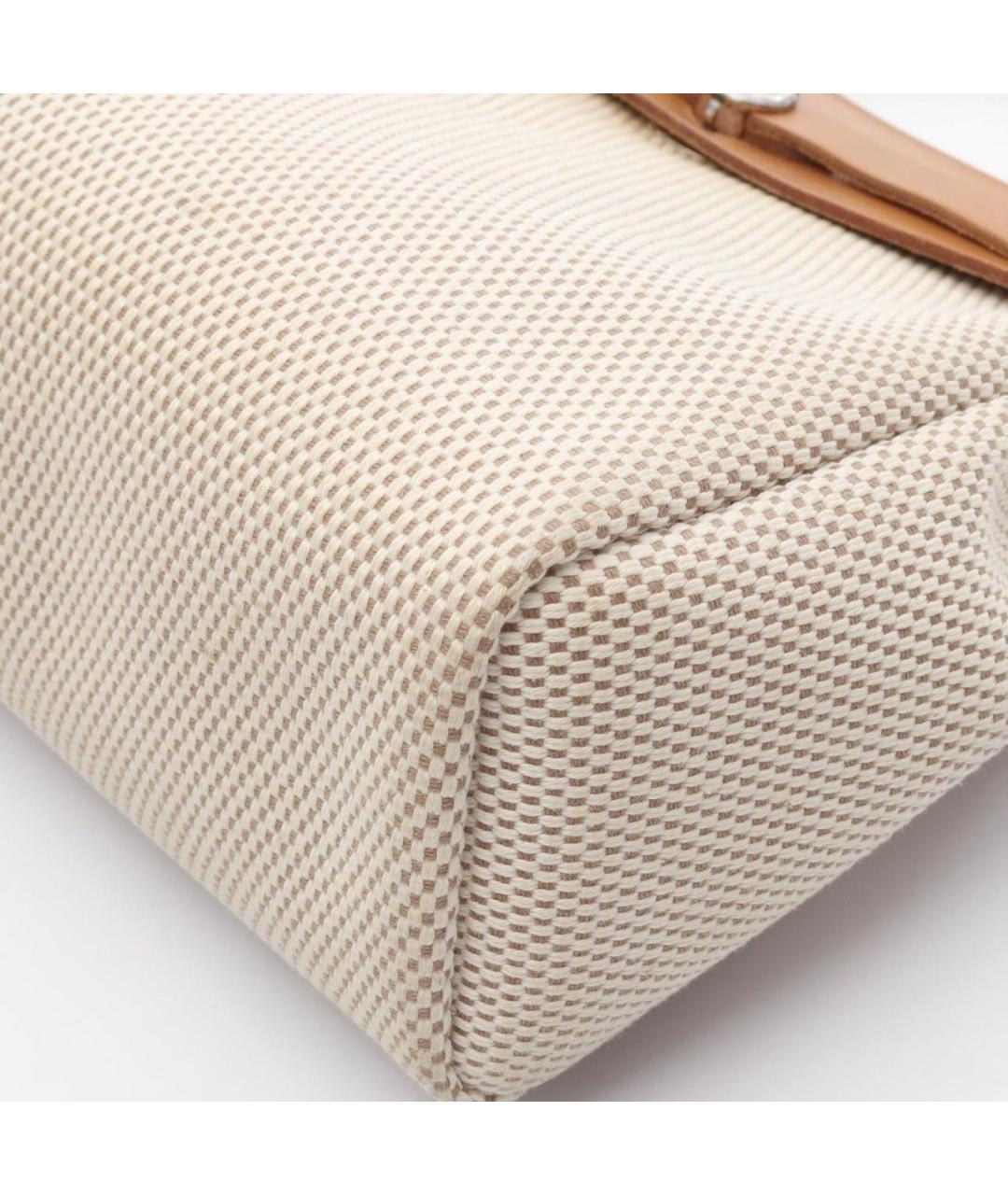 HERMES Бежевая сумка с короткими ручками, фото 6