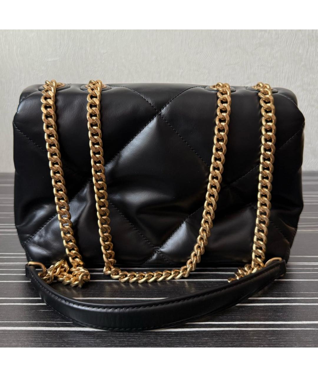 TORY BURCH Черная кожаная сумка через плечо, фото 3