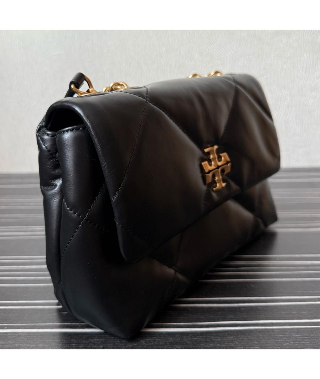 TORY BURCH Черная кожаная сумка через плечо, фото 2