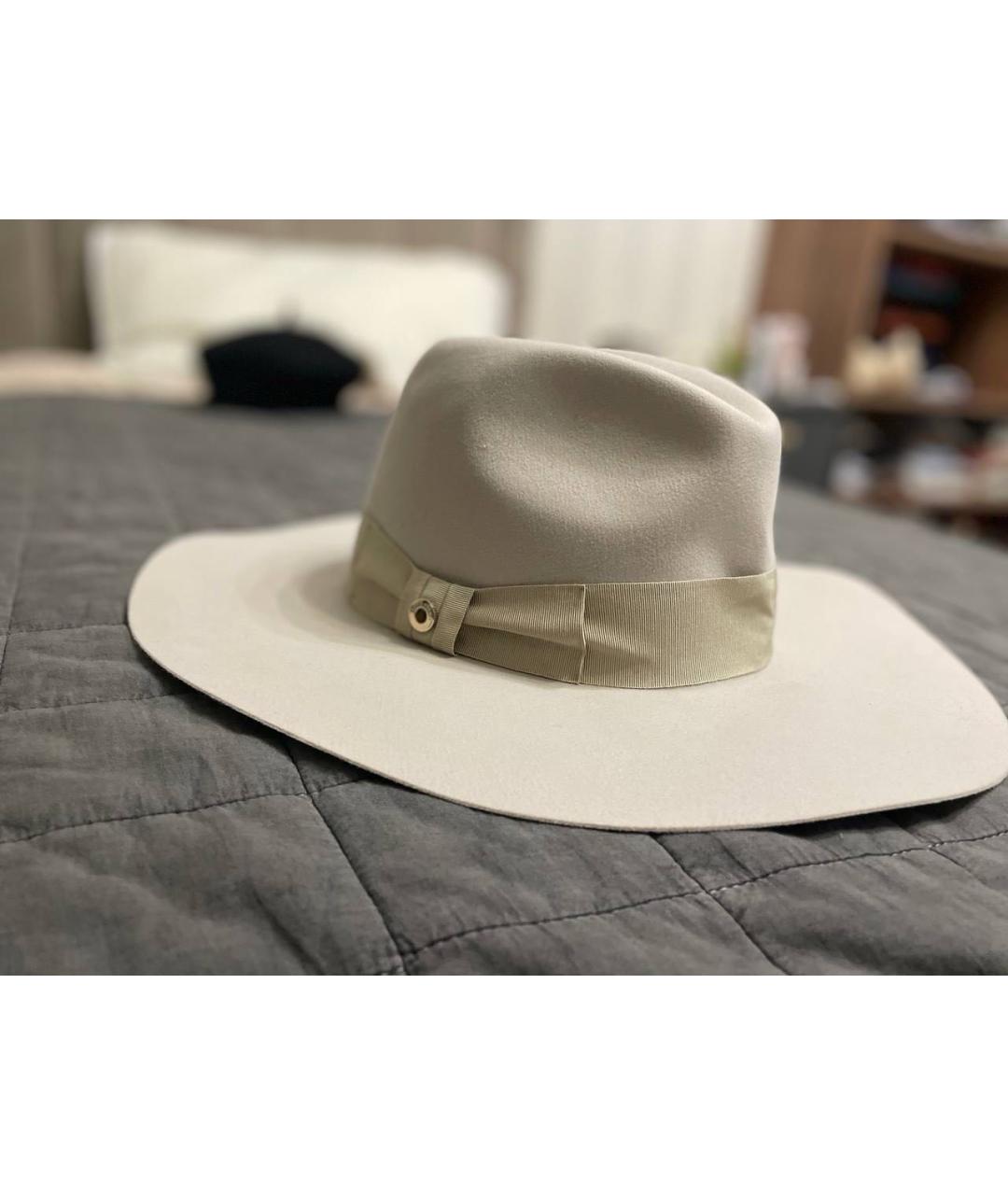 LORO PIANA Серая кашемировая шляпа, фото 2