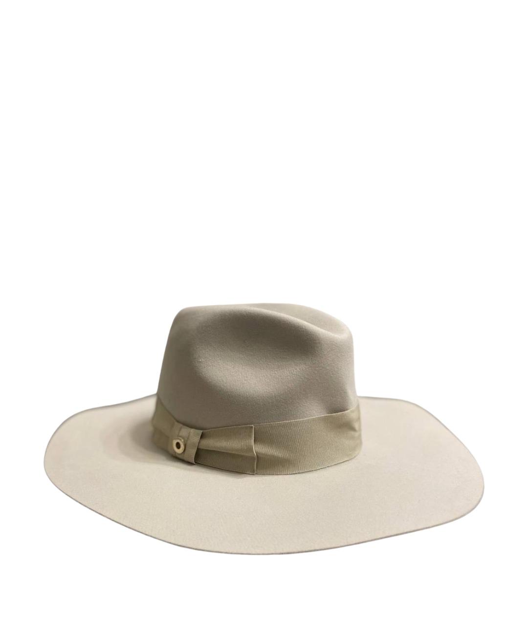 LORO PIANA Серая кашемировая шляпа, фото 1