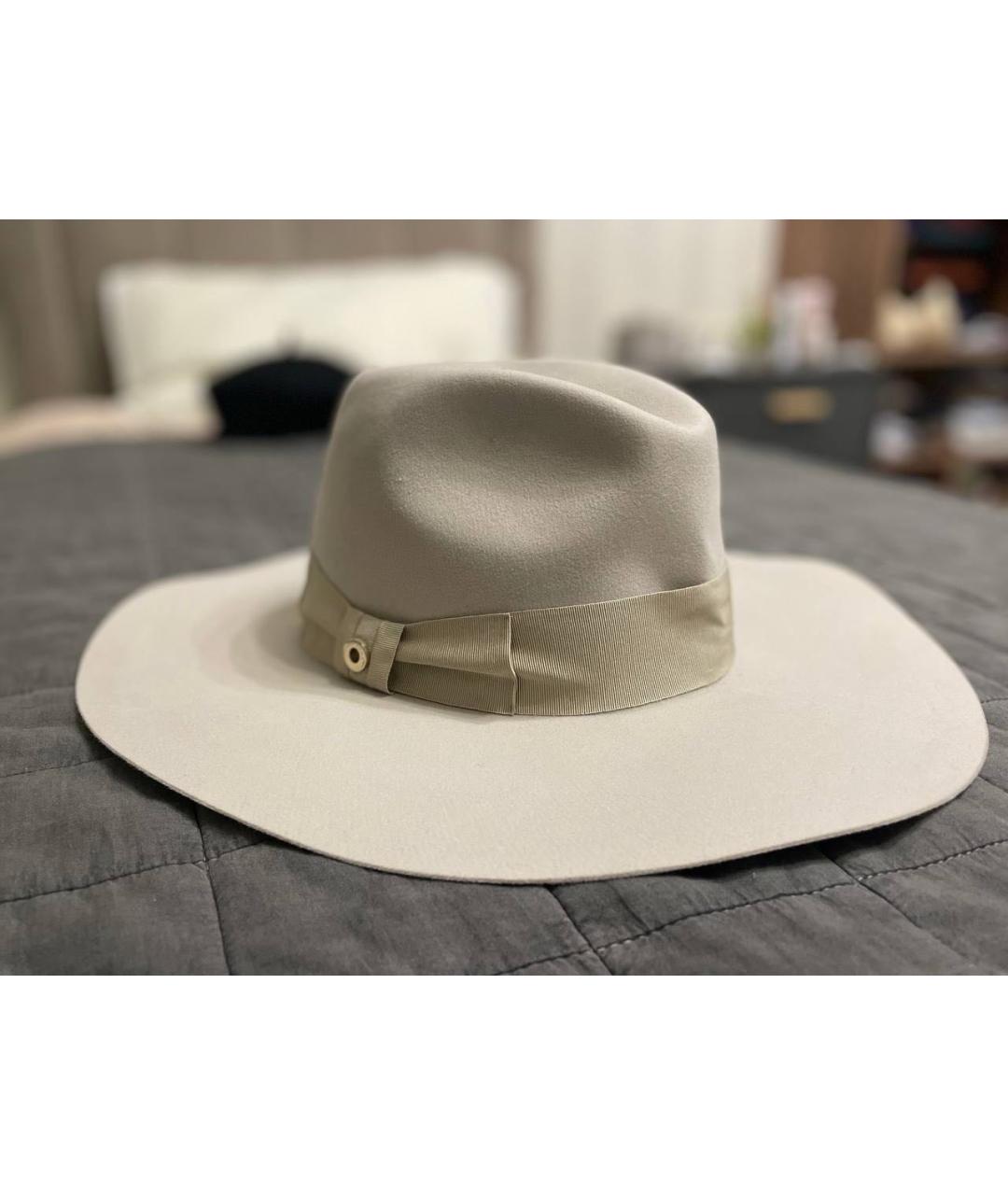 LORO PIANA Серая кашемировая шляпа, фото 6