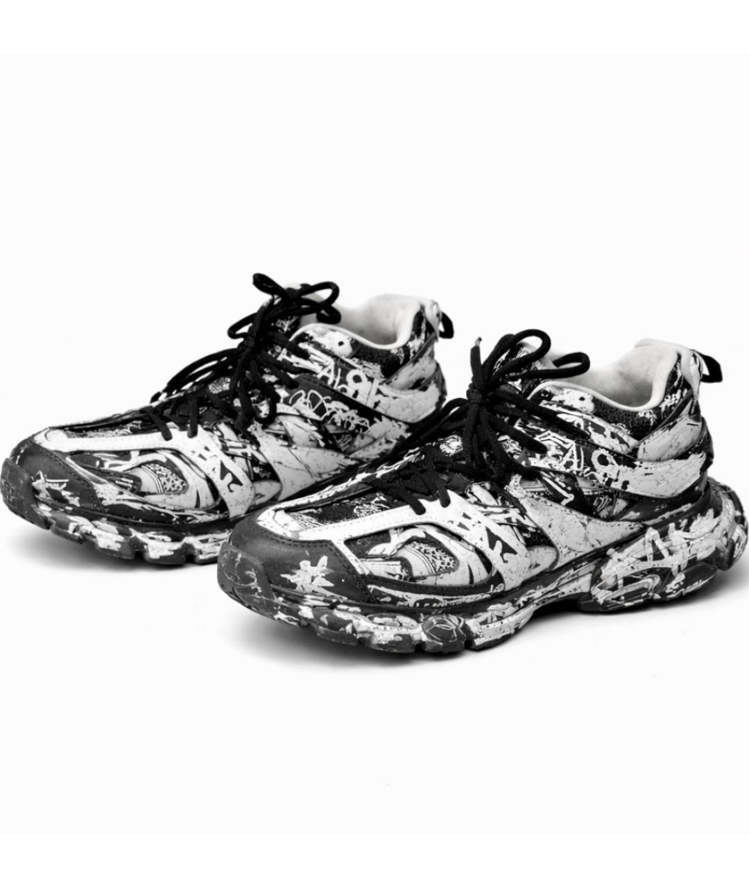 BALENCIAGA Мульти кожаные низкие кроссовки / кеды, фото 3