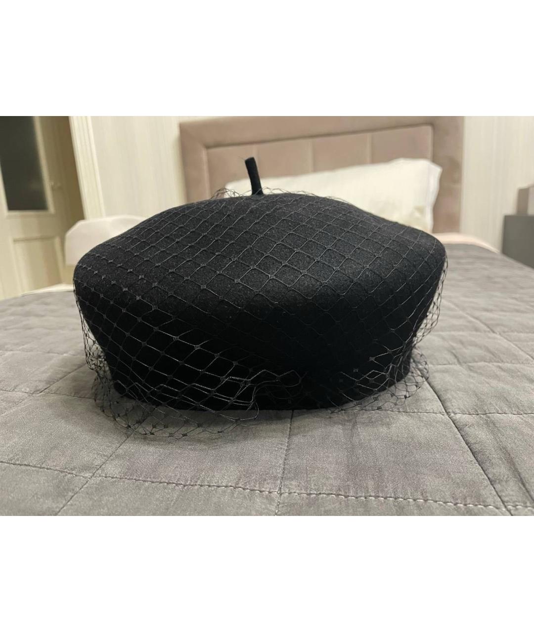 CHRISTIAN DIOR Черная шерстяная шляпа, фото 5