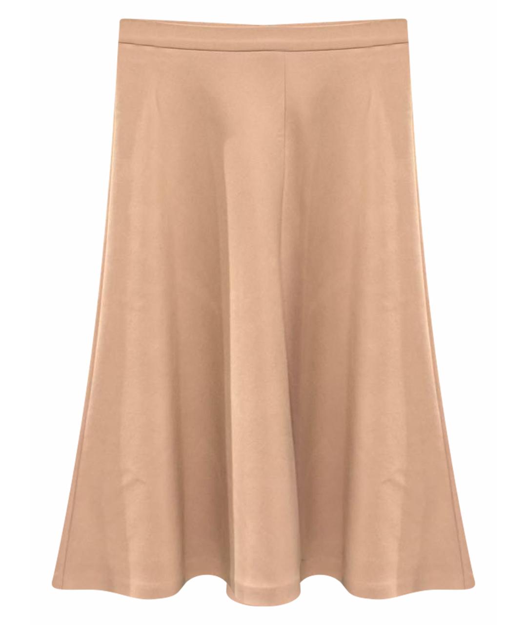 RED VALENTINO Розовая шерстяная юбка миди, фото 1