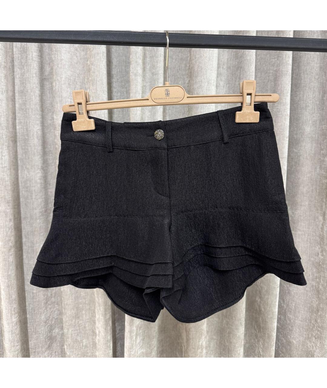 CHANEL Антрацитовые хлопковые шорты, фото 6