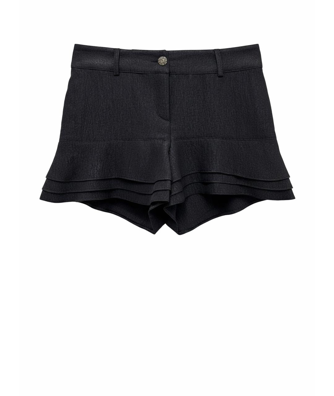 CHANEL Антрацитовые хлопковые шорты, фото 1