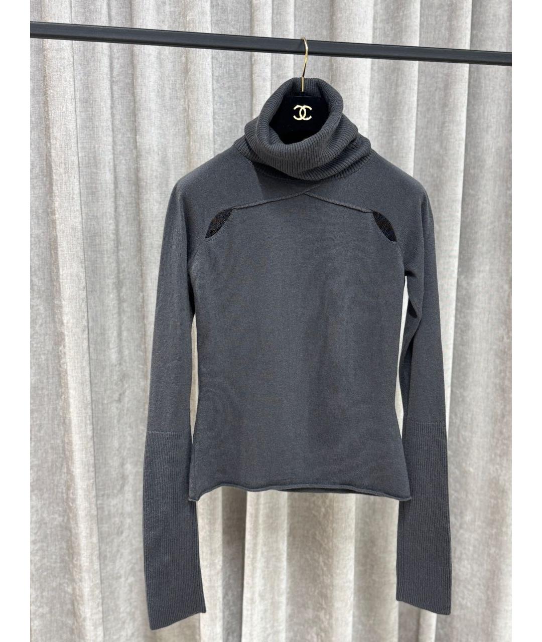 GIORGIO ARMANI Антрацитовый кашемировый джемпер / свитер, фото 5