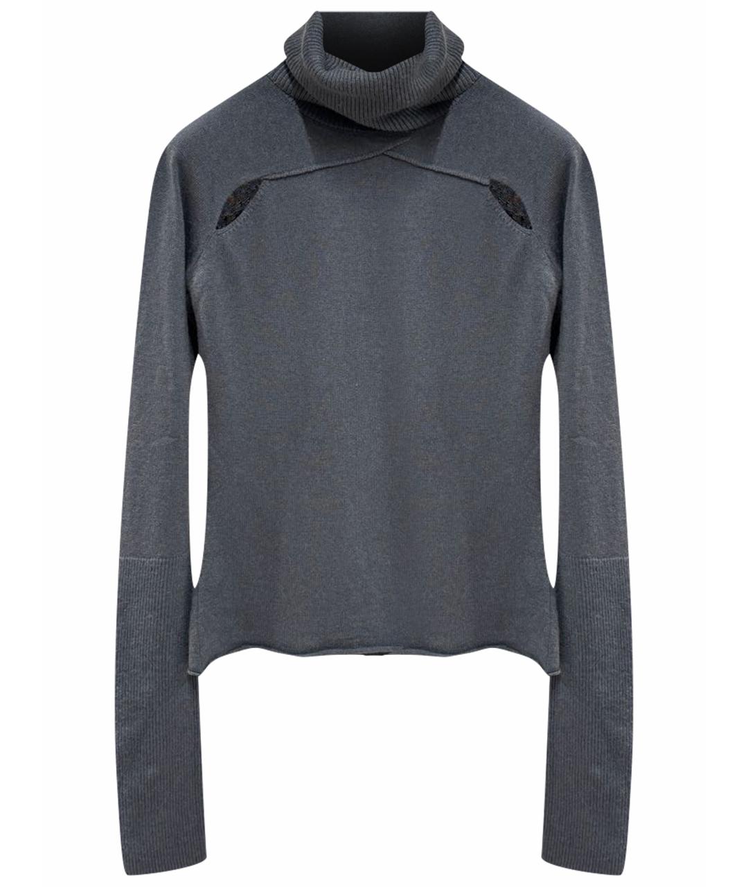 GIORGIO ARMANI Антрацитовый кашемировый джемпер / свитер, фото 1