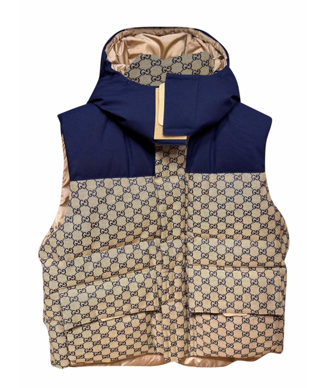 GUCCI Бежевый хлопковый жилет, фото 1