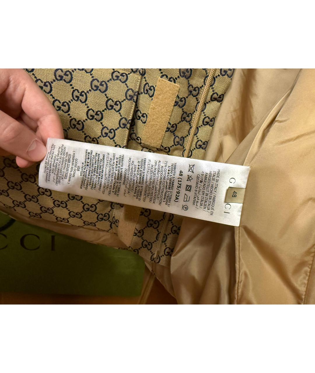 GUCCI Бежевый хлопковый жилет, фото 4