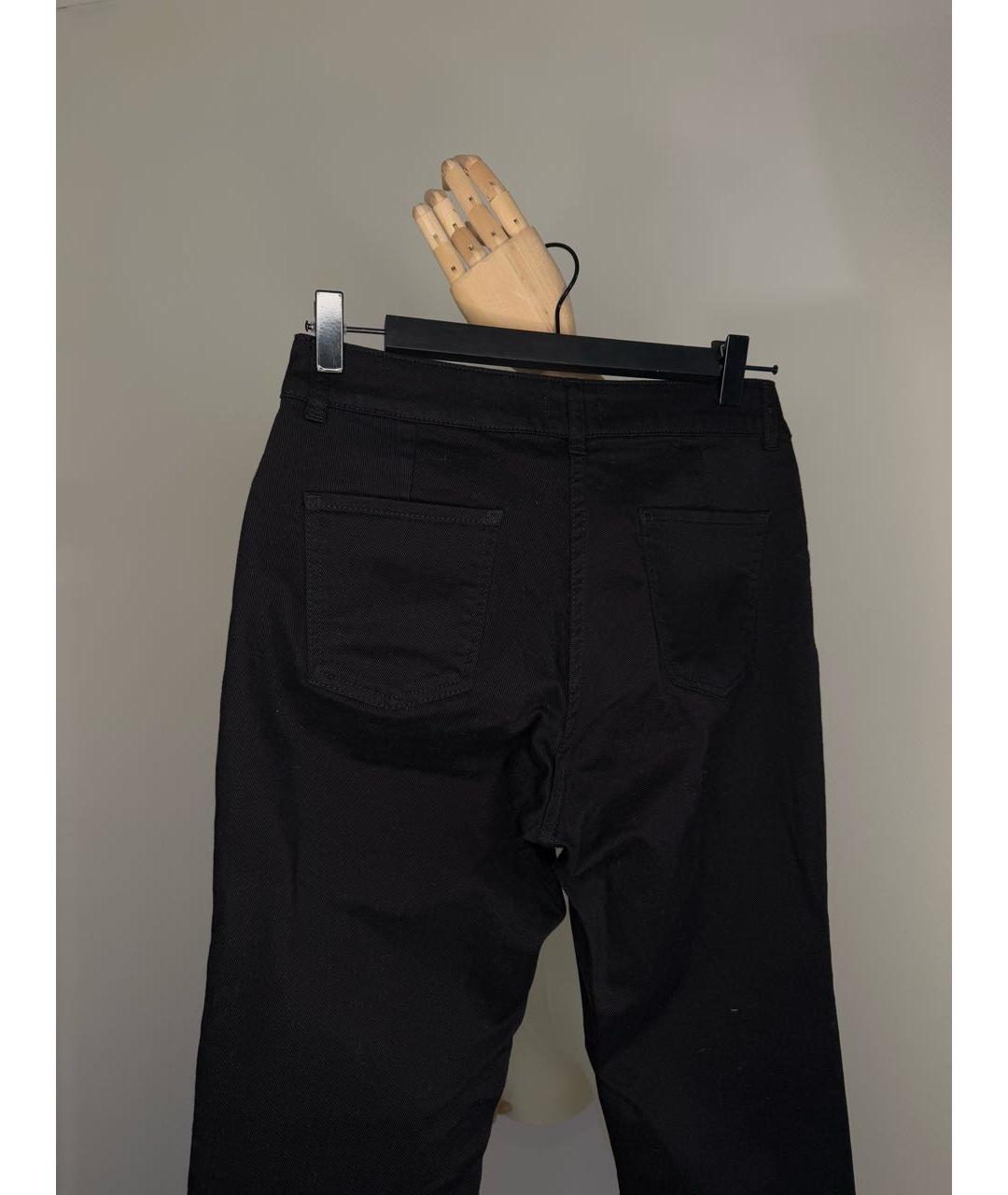 LONGCHAMP Черные хлопковые джинсы слим, фото 8
