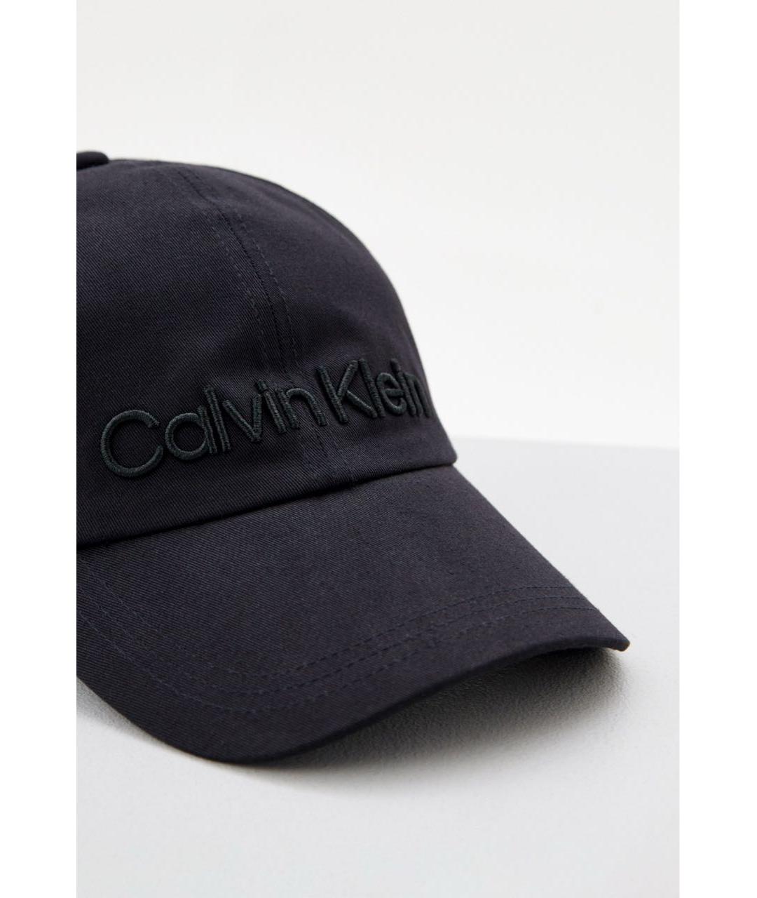 CALVIN KLEIN Черная хлопковая кепка/бейсболка, фото 2