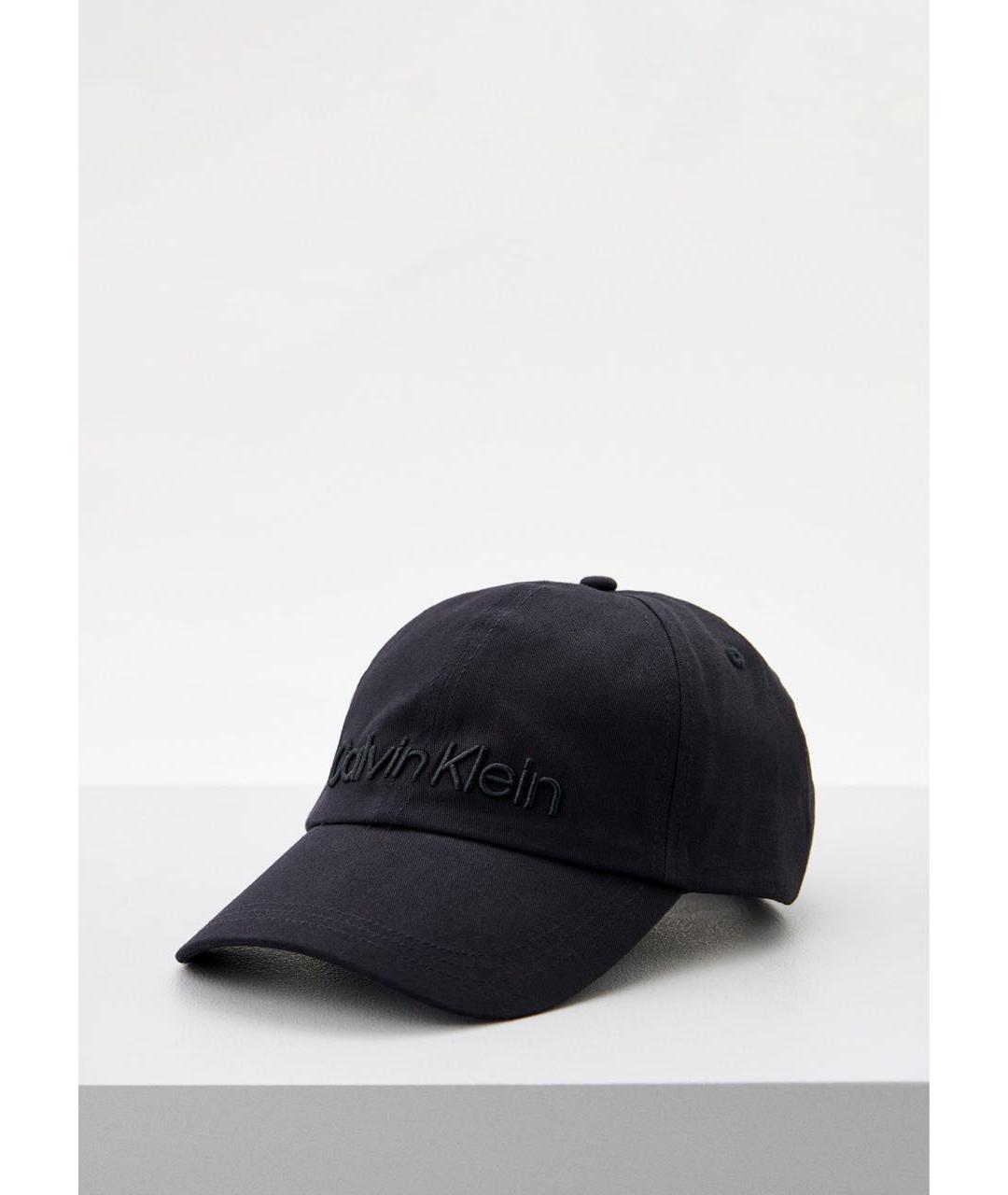 CALVIN KLEIN Черная хлопковая кепка/бейсболка, фото 4