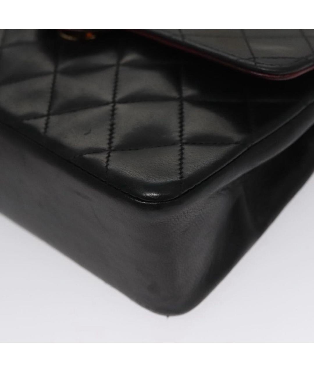 CHANEL Черная кожаная сумка через плечо, фото 8