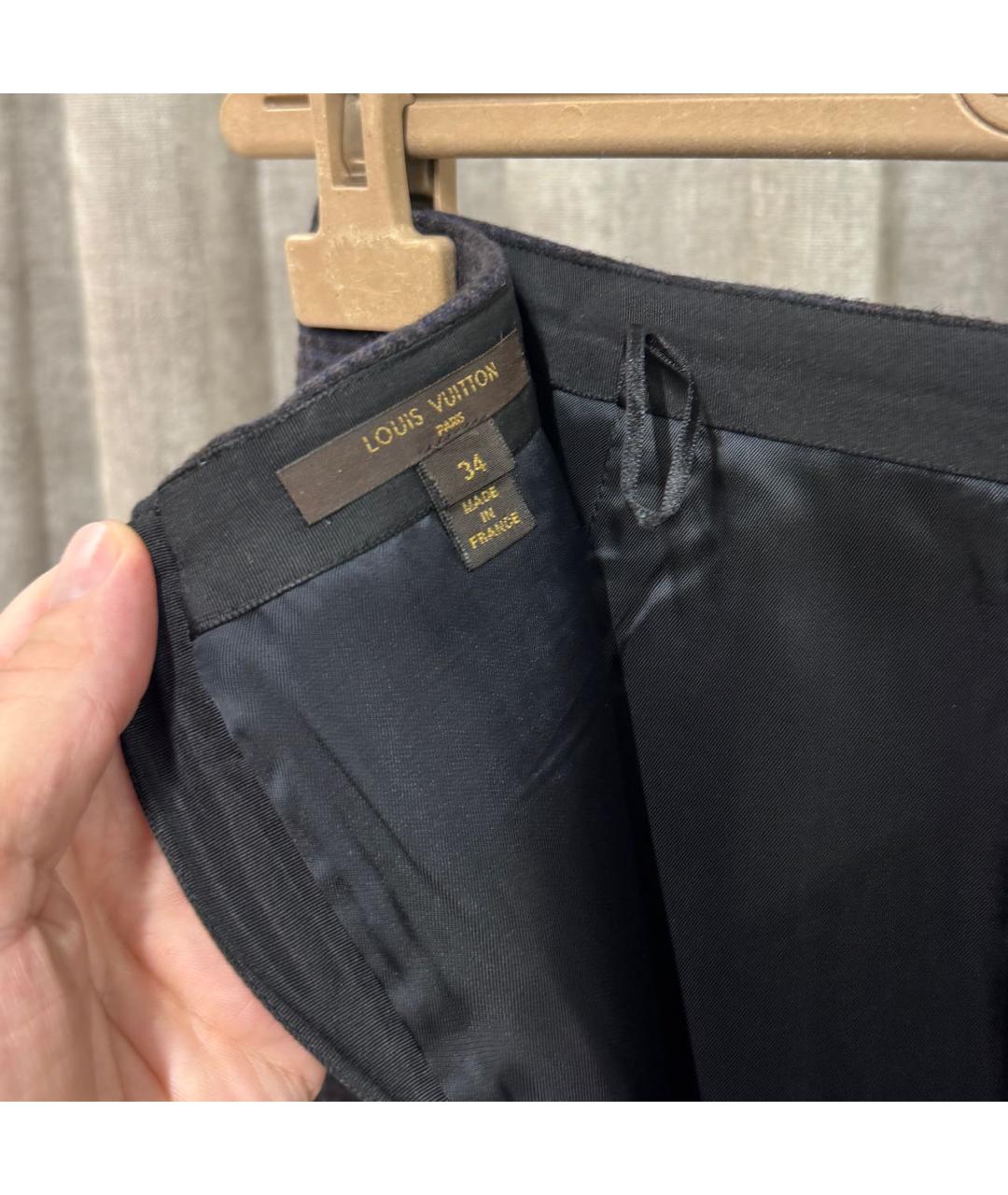 LOUIS VUITTON Мульти шерстяная юбка миди, фото 3