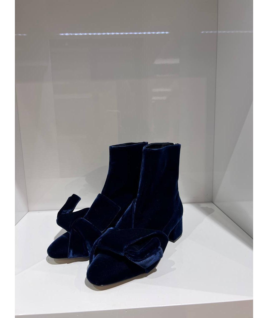 NO. 21 Синие замшевые ботинки, фото 2