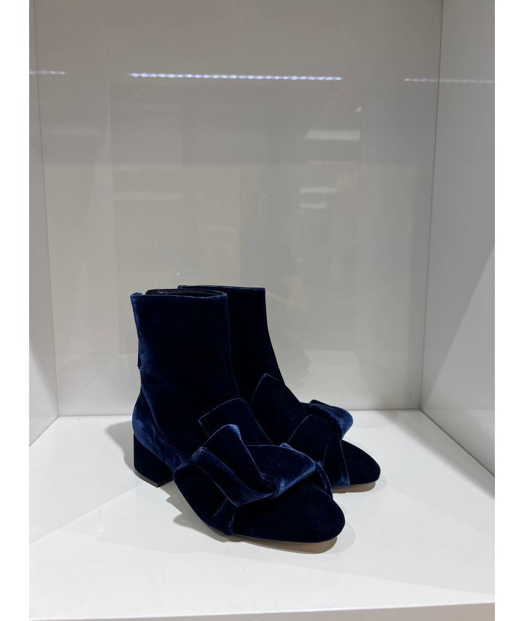 NO. 21 Синие замшевые ботинки, фото 4