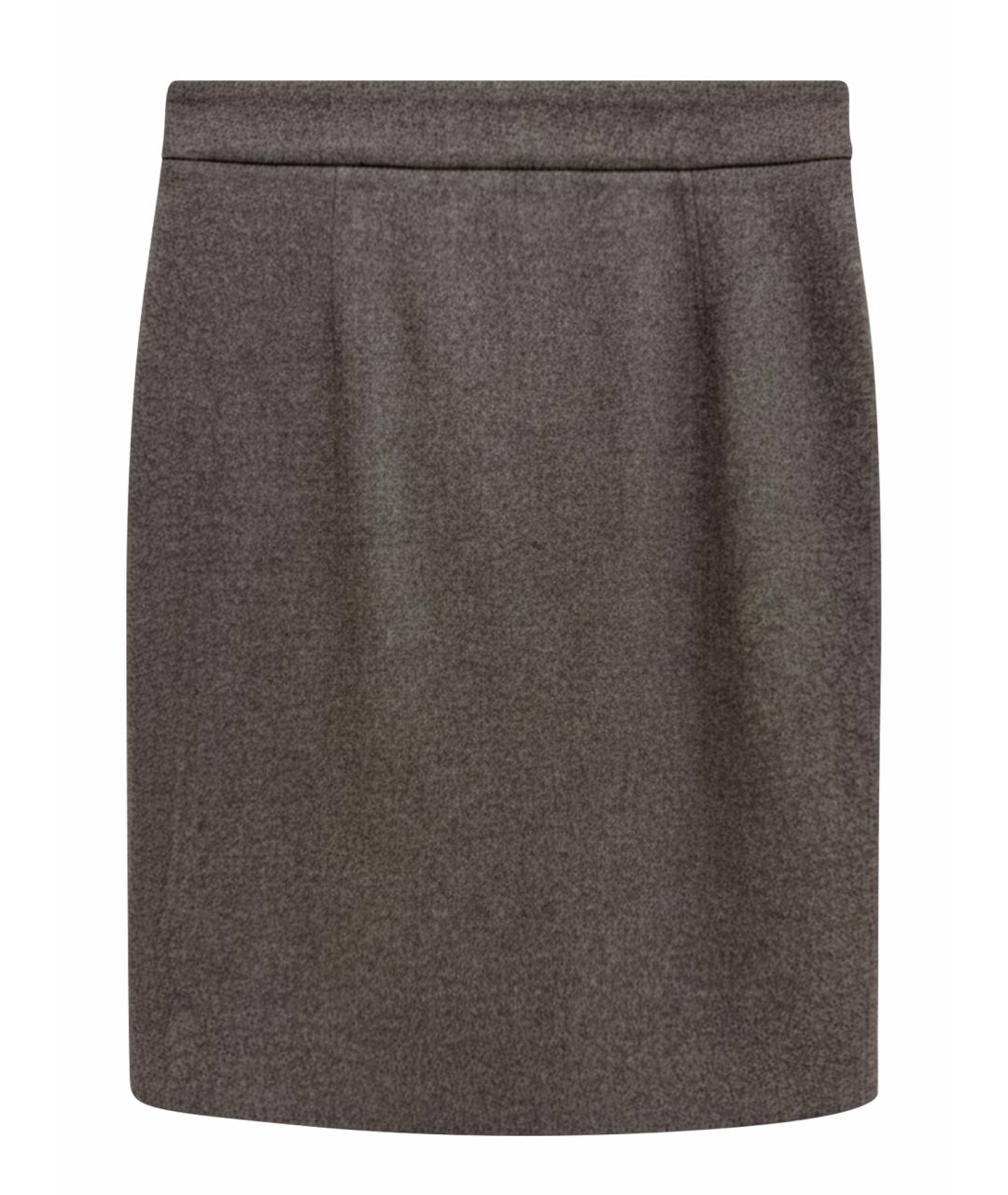 LORO PIANA Мульти шерстяная юбка миди, фото 1