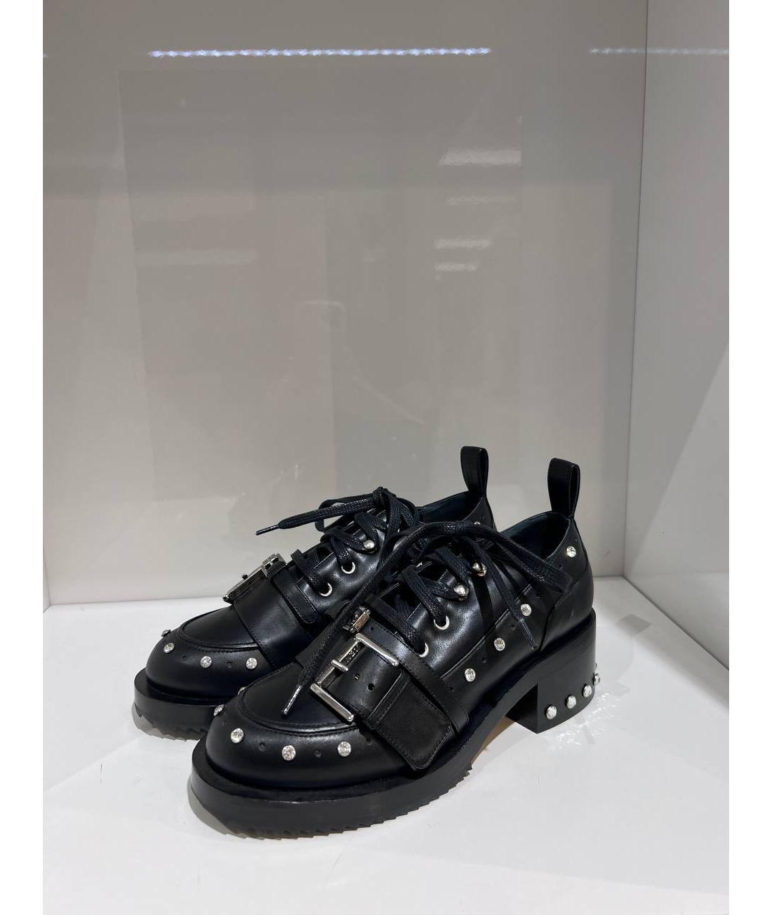 NO. 21 Черные кожаные лоферы, фото 2