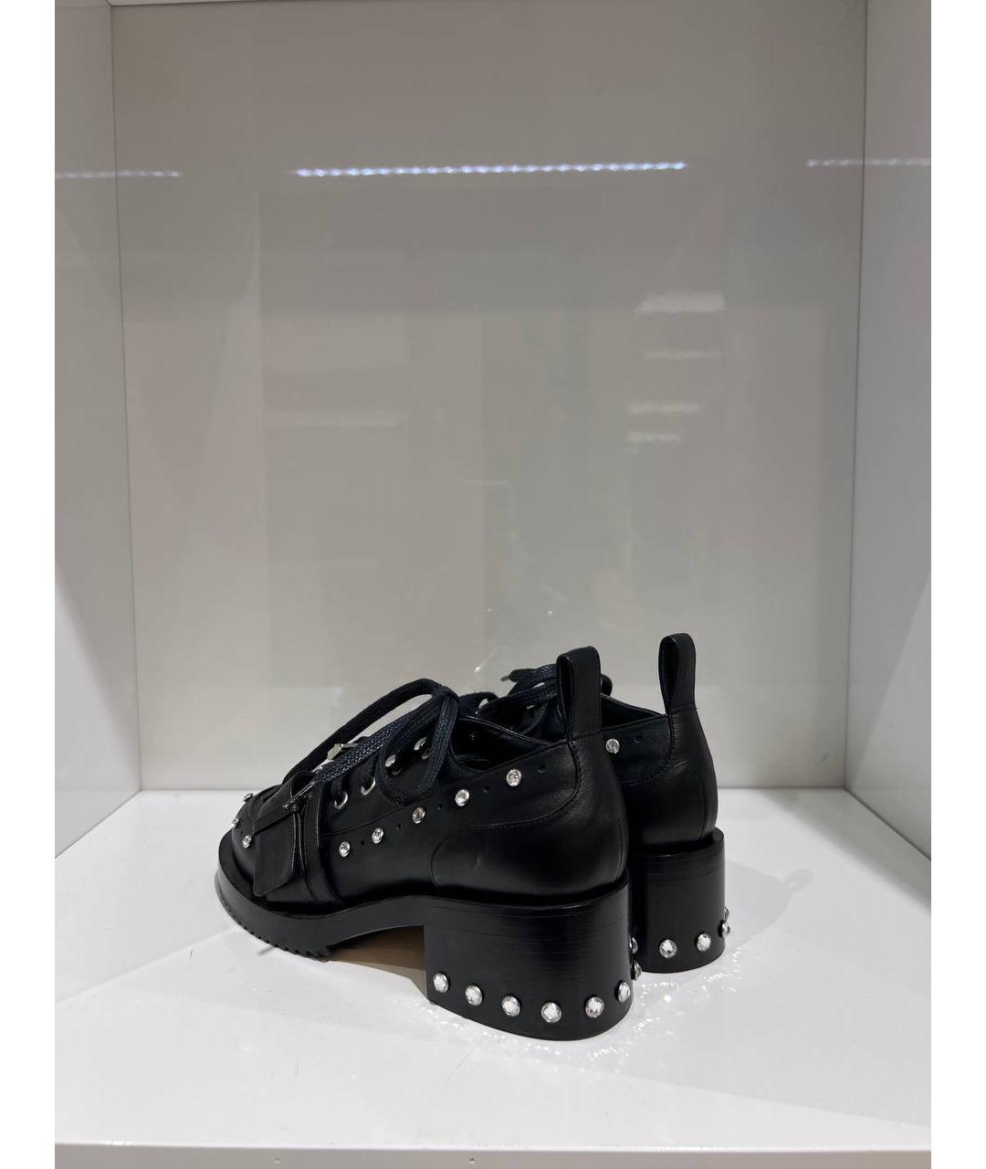 NO. 21 Черные кожаные лоферы, фото 3