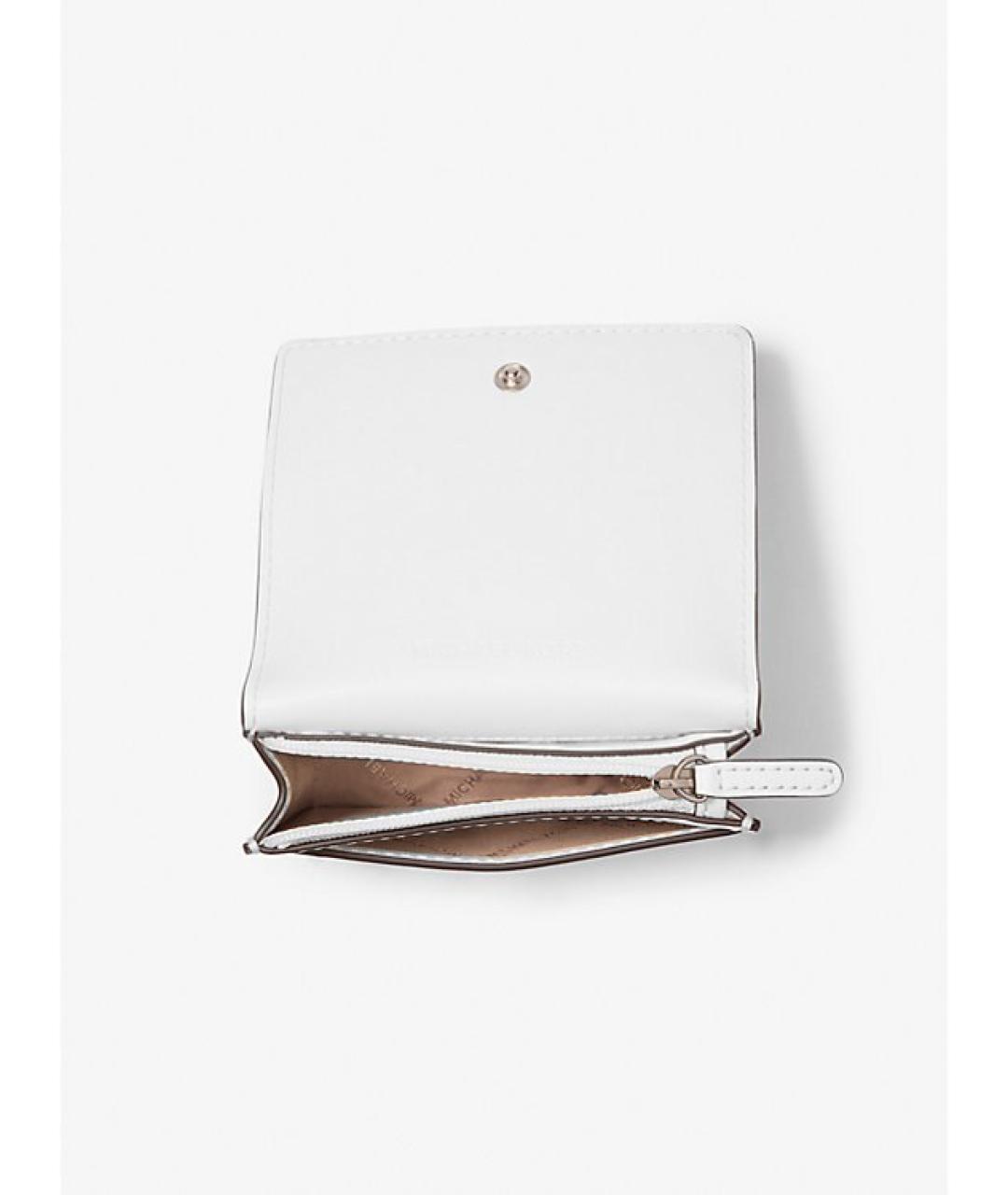 MICHAEL KORS Белый кожаный кошелек, фото 3