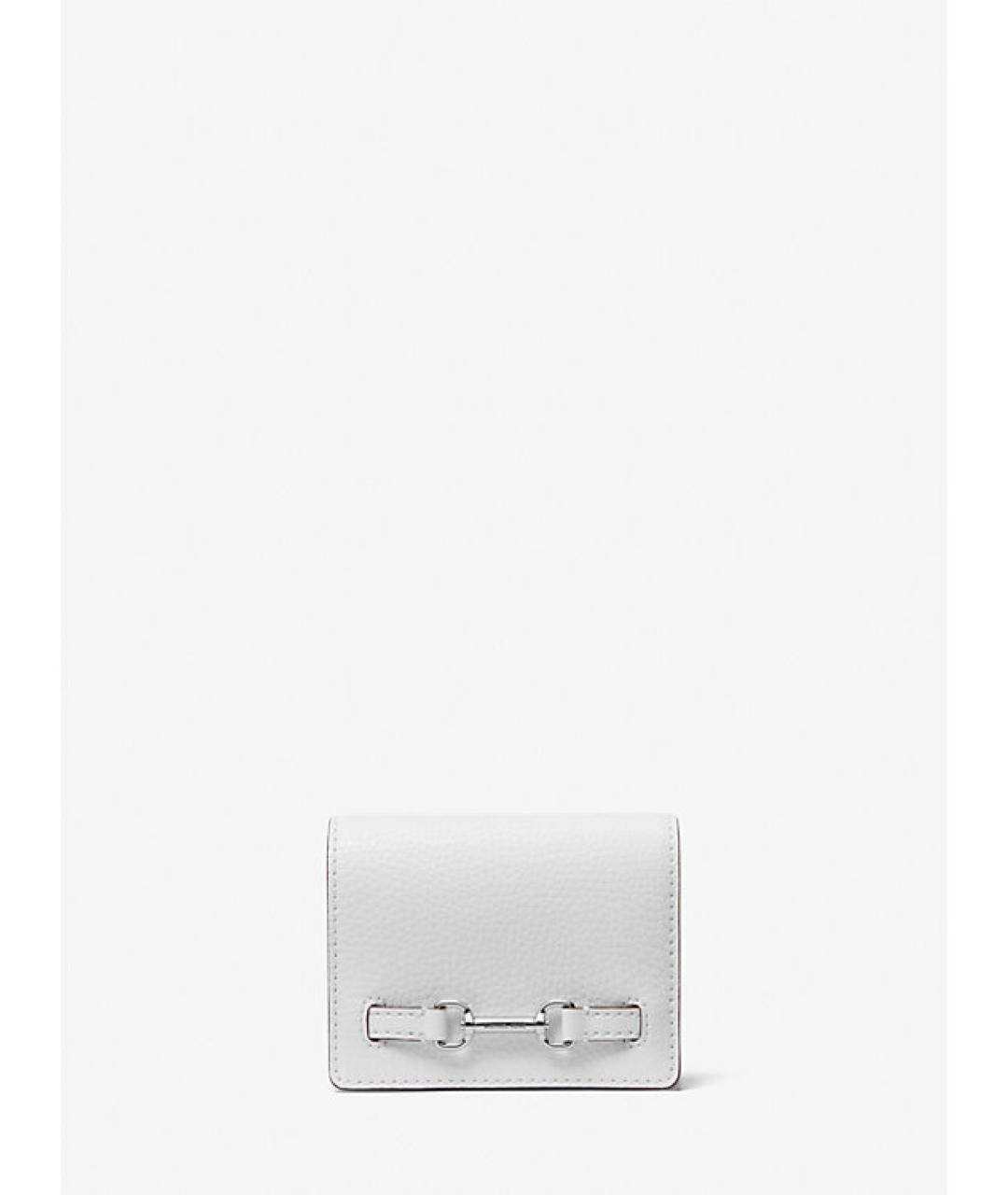 MICHAEL KORS Белый кожаный кошелек, фото 4