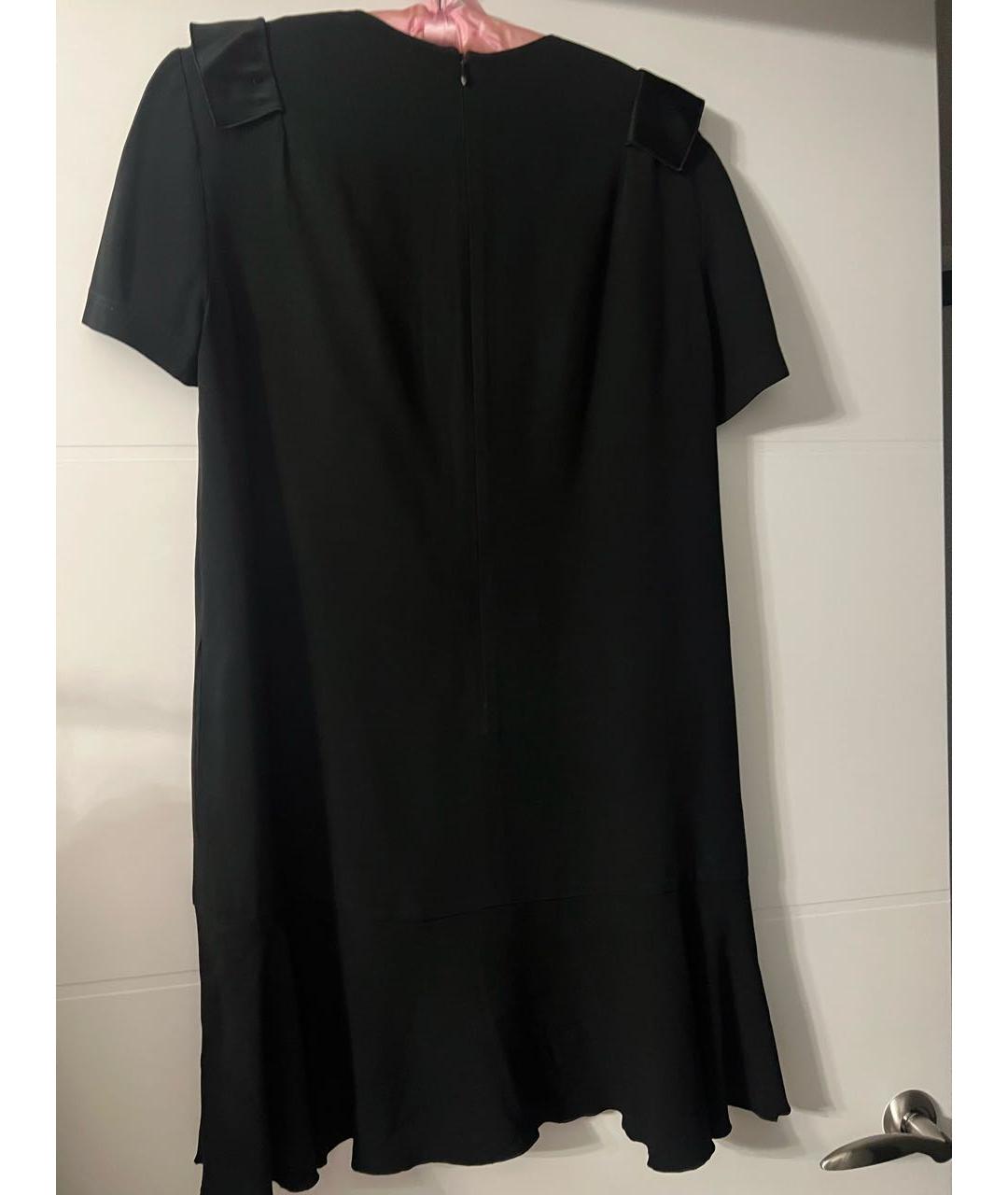 RED VALENTINO Черное ацетатное коктейльное платье, фото 3