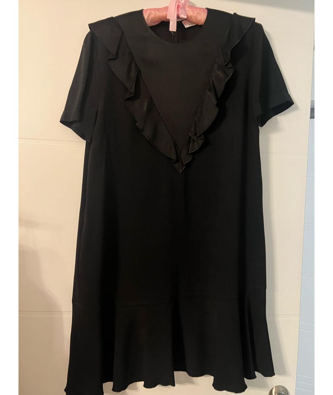 RED VALENTINO Черное ацетатное коктейльное платье, фото 2