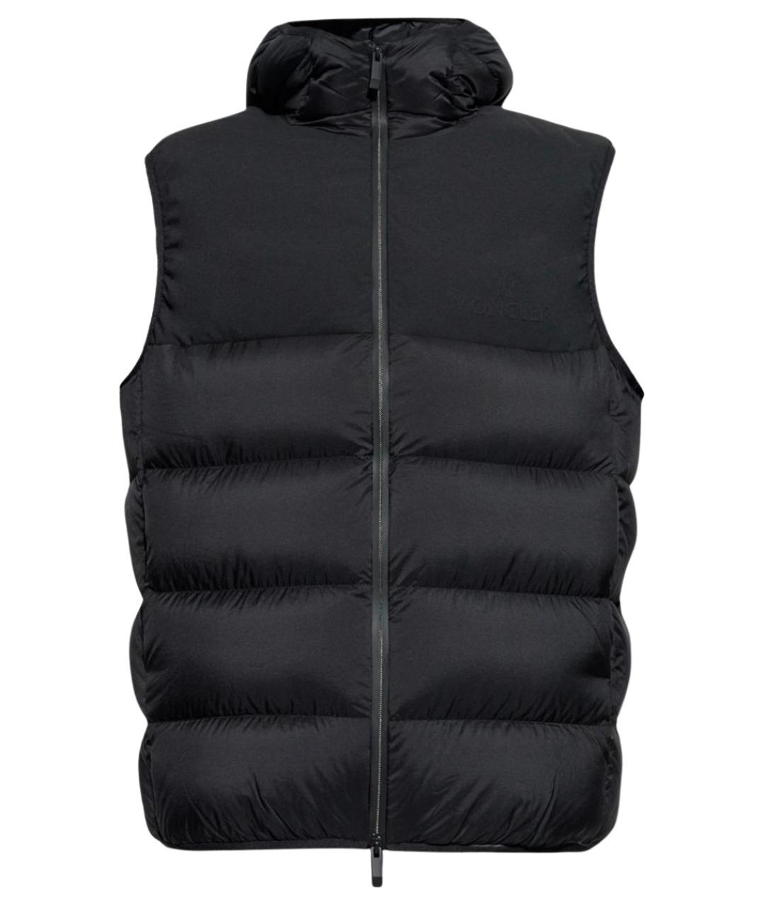 MONCLER Черный полиамидовый жилет, фото 1