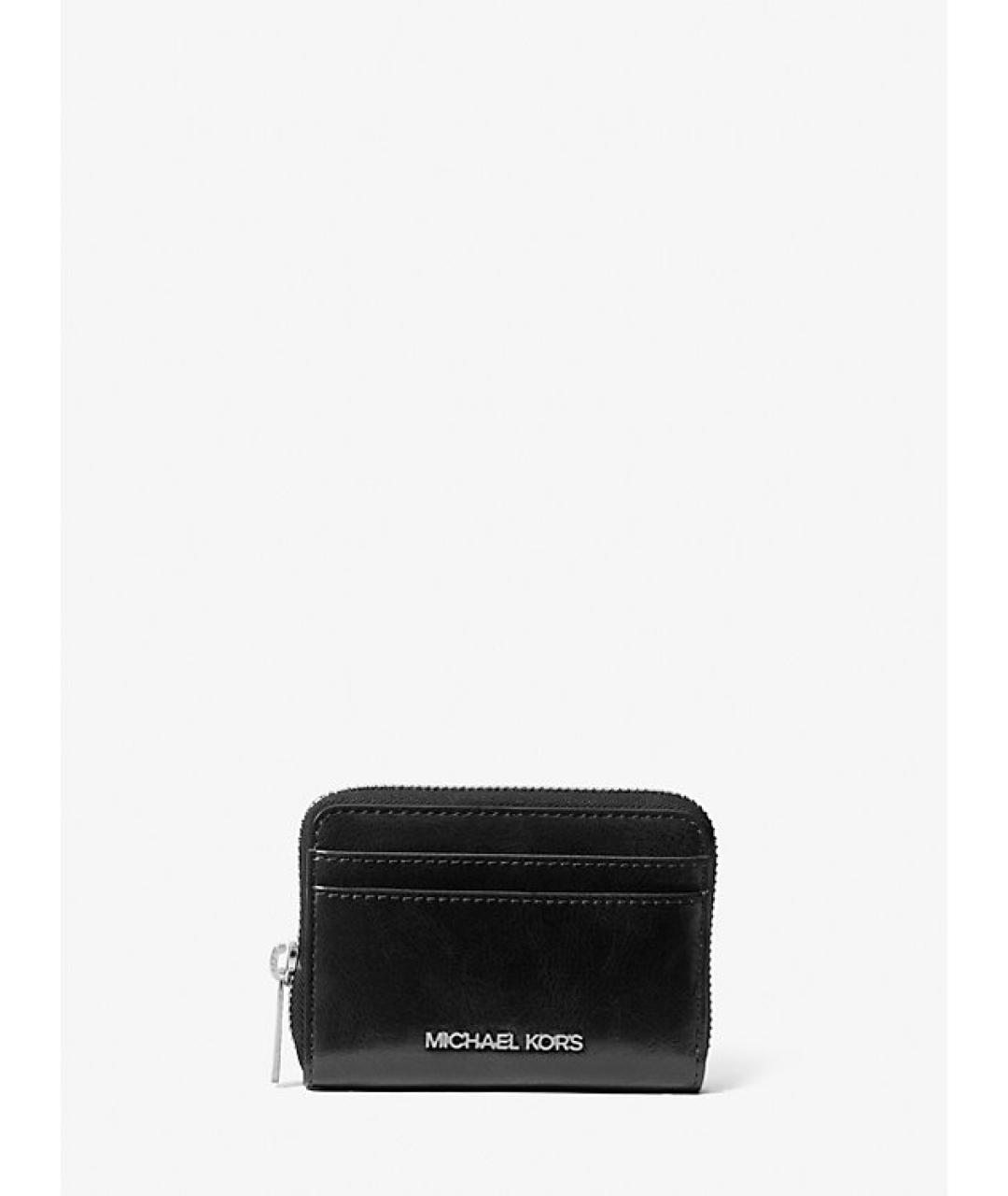 MICHAEL KORS Черный полиуретановый кошелек, фото 3