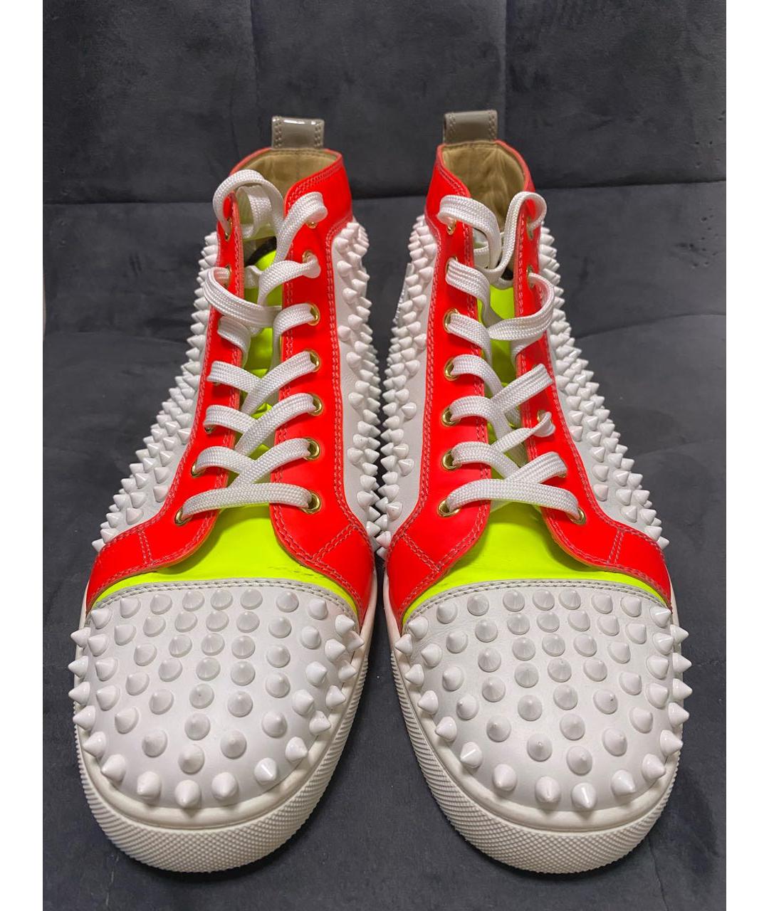 CHRISTIAN LOUBOUTIN Мульти кожаные кеды, фото 2