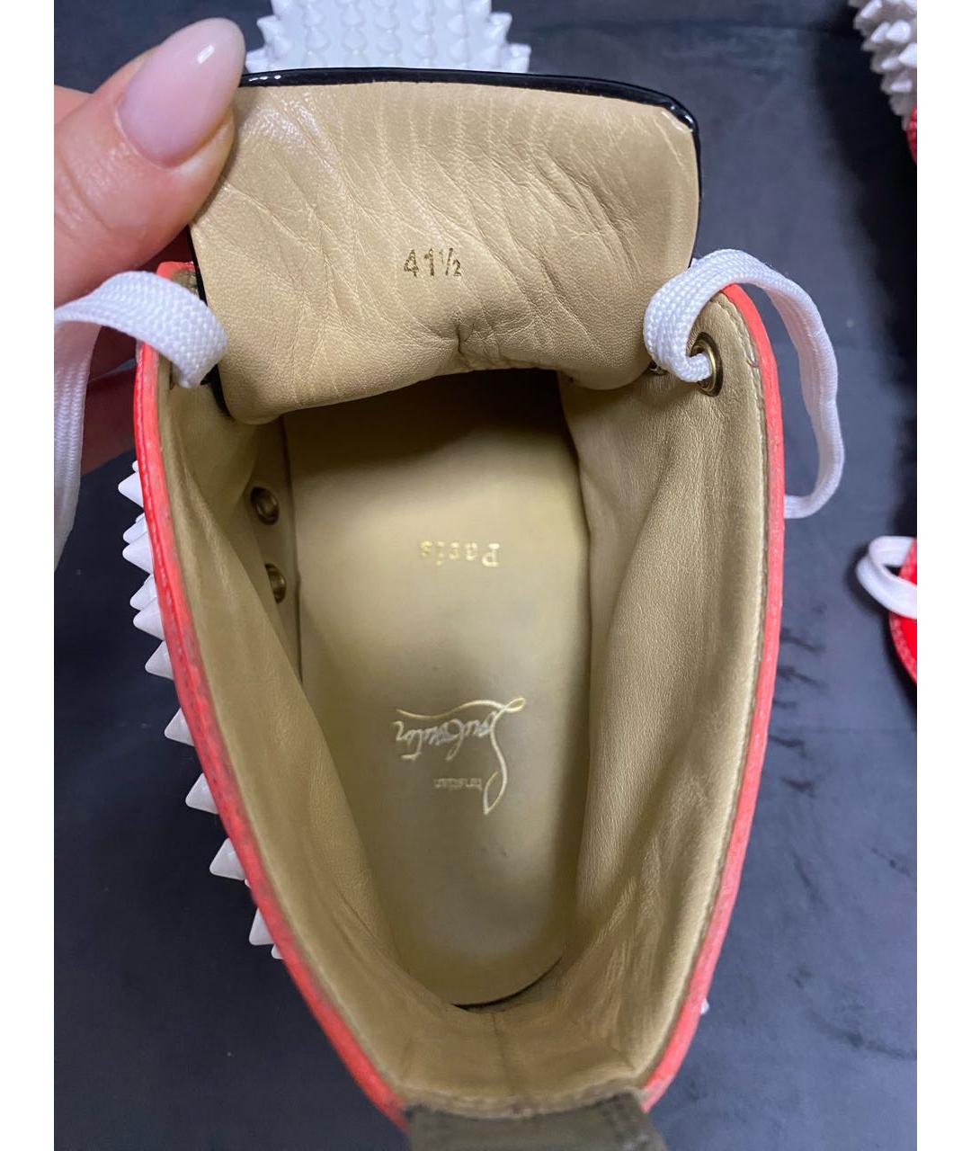 CHRISTIAN LOUBOUTIN Мульти кожаные кеды, фото 6