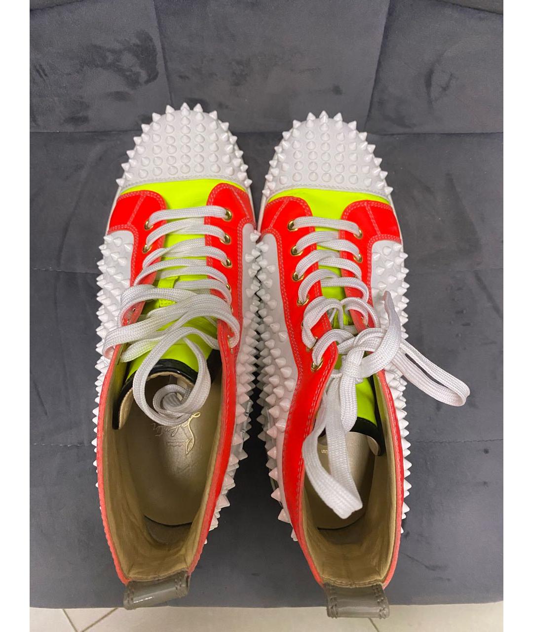CHRISTIAN LOUBOUTIN Мульти кожаные кеды, фото 3