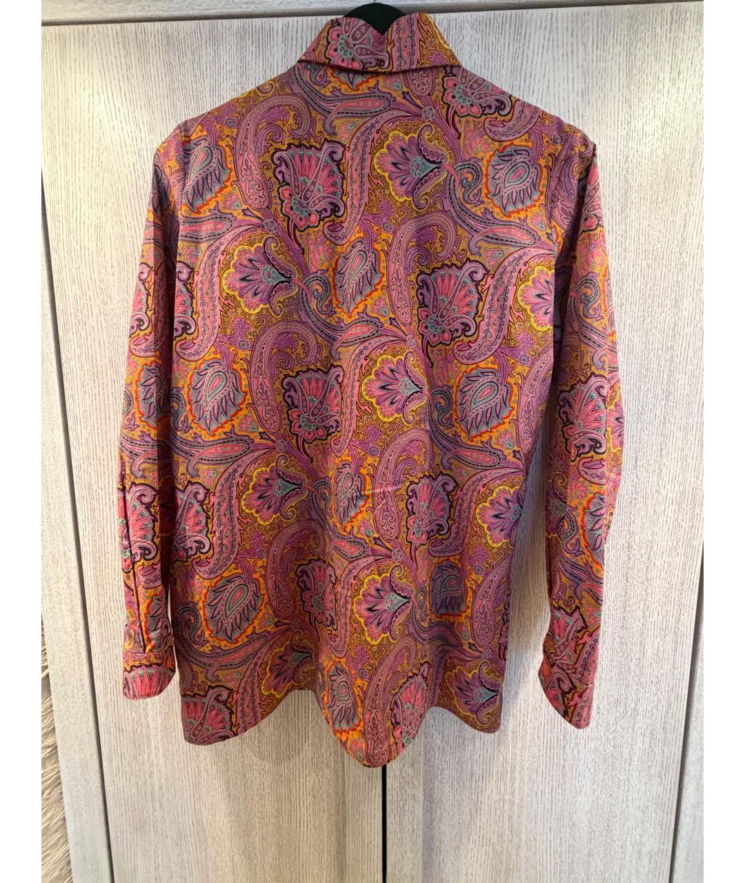 ETRO Розовая хлопковая рубашка, фото 4