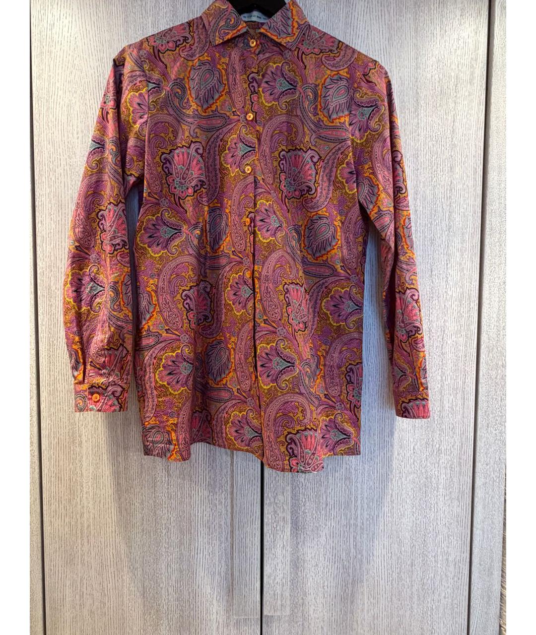 ETRO Розовая хлопковая рубашка, фото 3