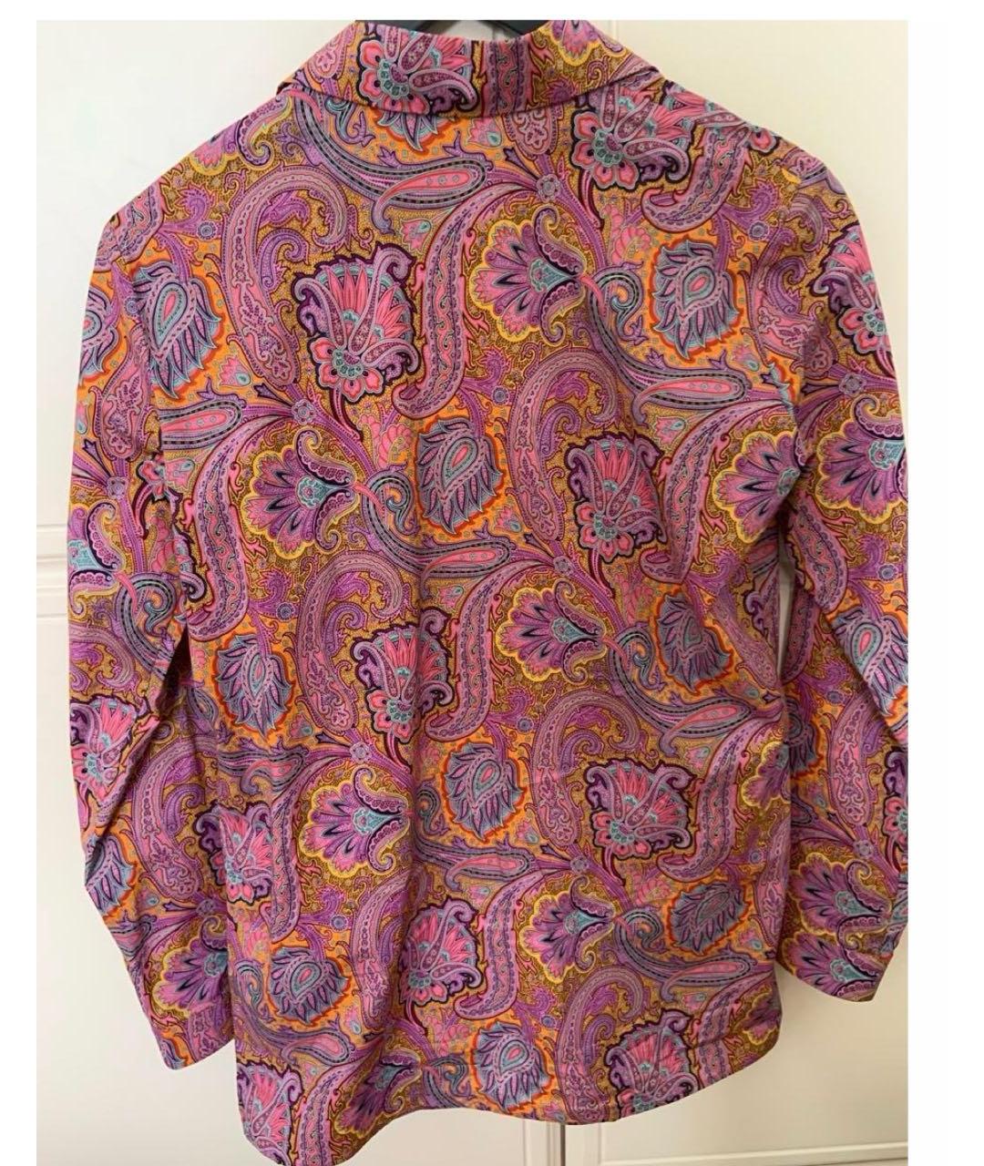 ETRO Розовая хлопковая рубашка, фото 3