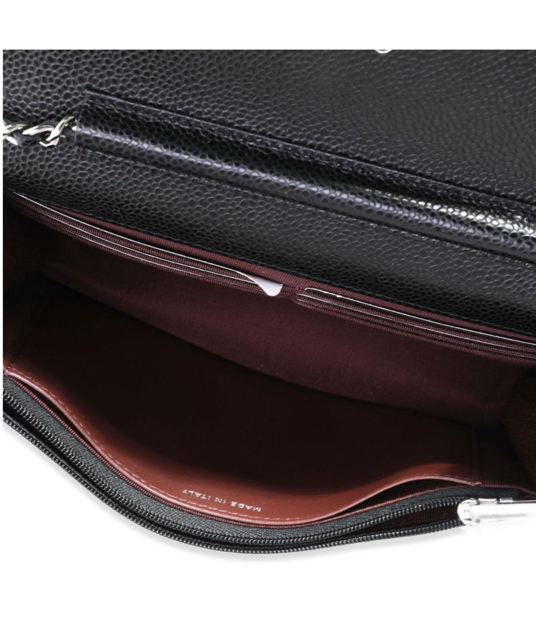 CHANEL Черная кожаная сумка через плечо, фото 4