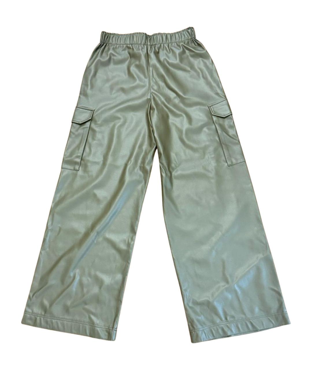 MAX&CO Хаки синтетические брюки широкие, фото 1