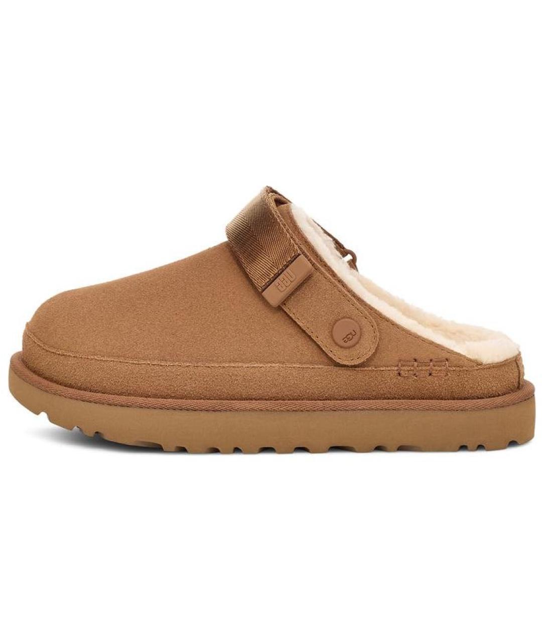 UGG AUSTRALIA Бежевые замшевые мюли, фото 2