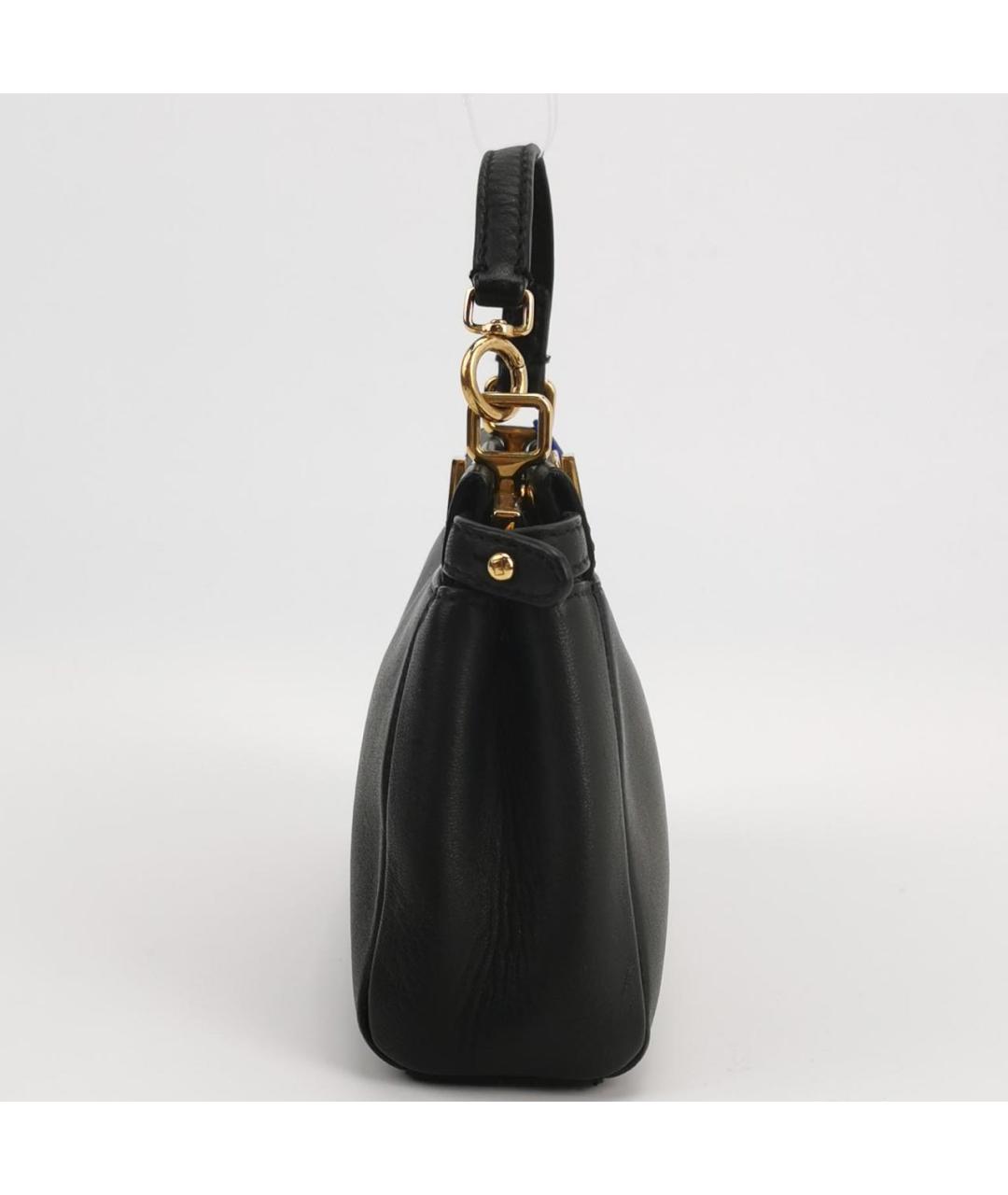FENDI Черная кожаная сумка через плечо, фото 2