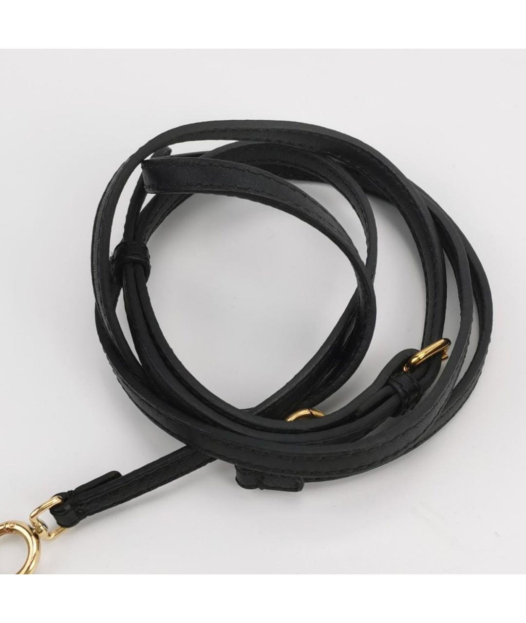 FENDI Черная кожаная сумка через плечо, фото 6