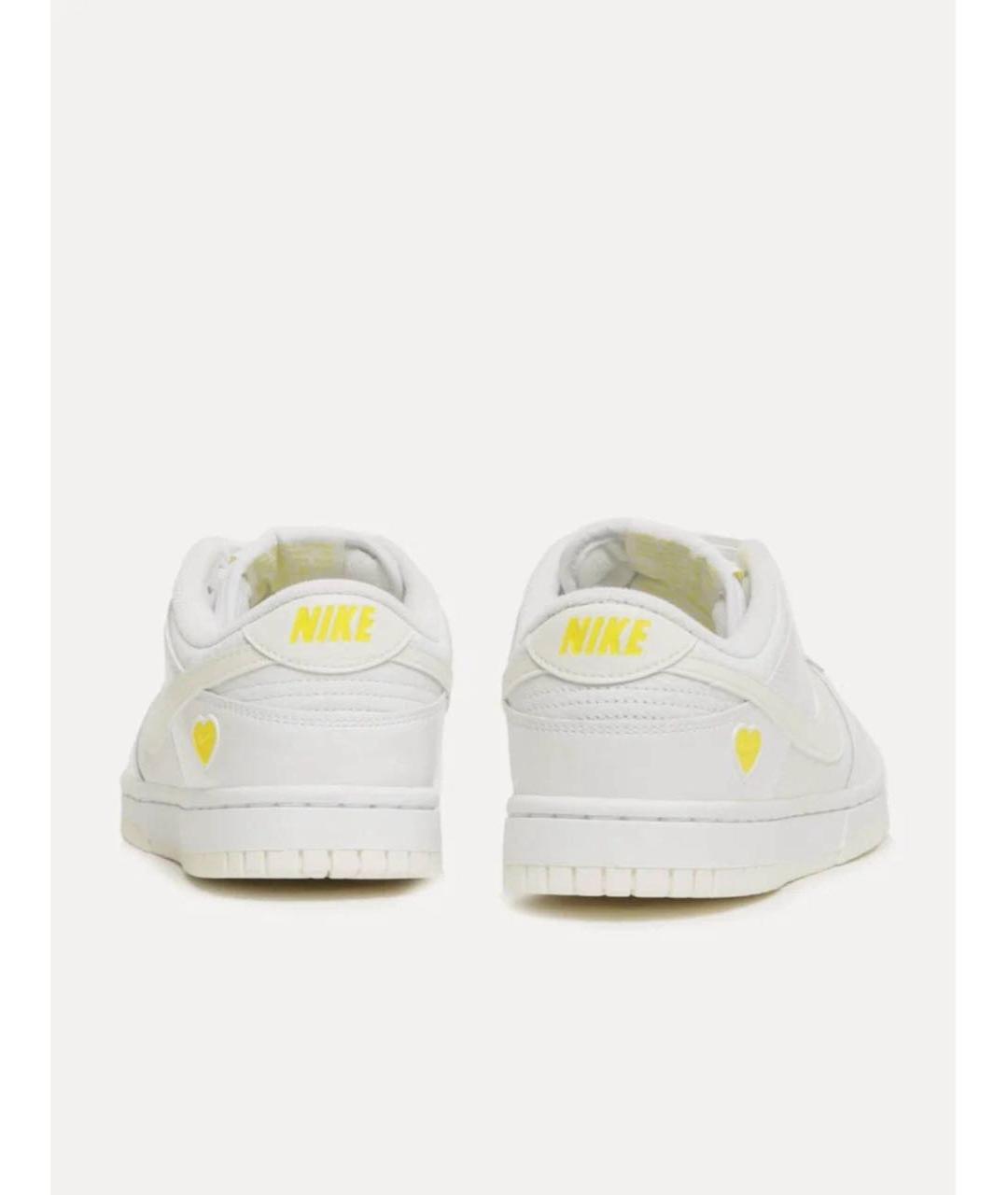 NIKE Белые кожаные кроссовки, фото 4