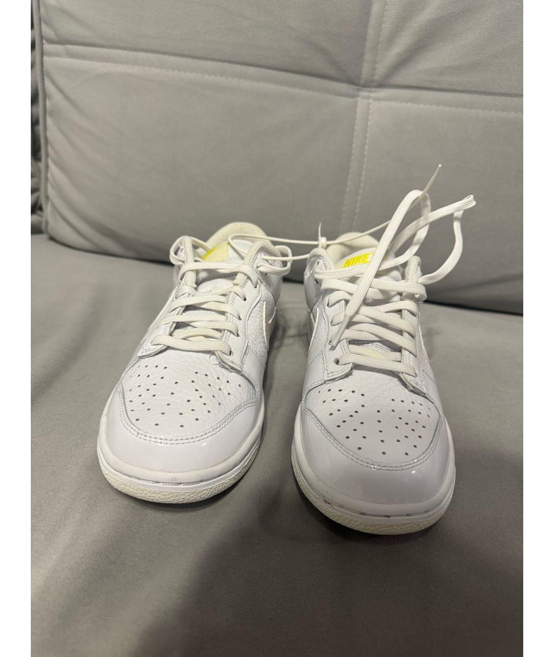 NIKE Белые кожаные кроссовки, фото 2