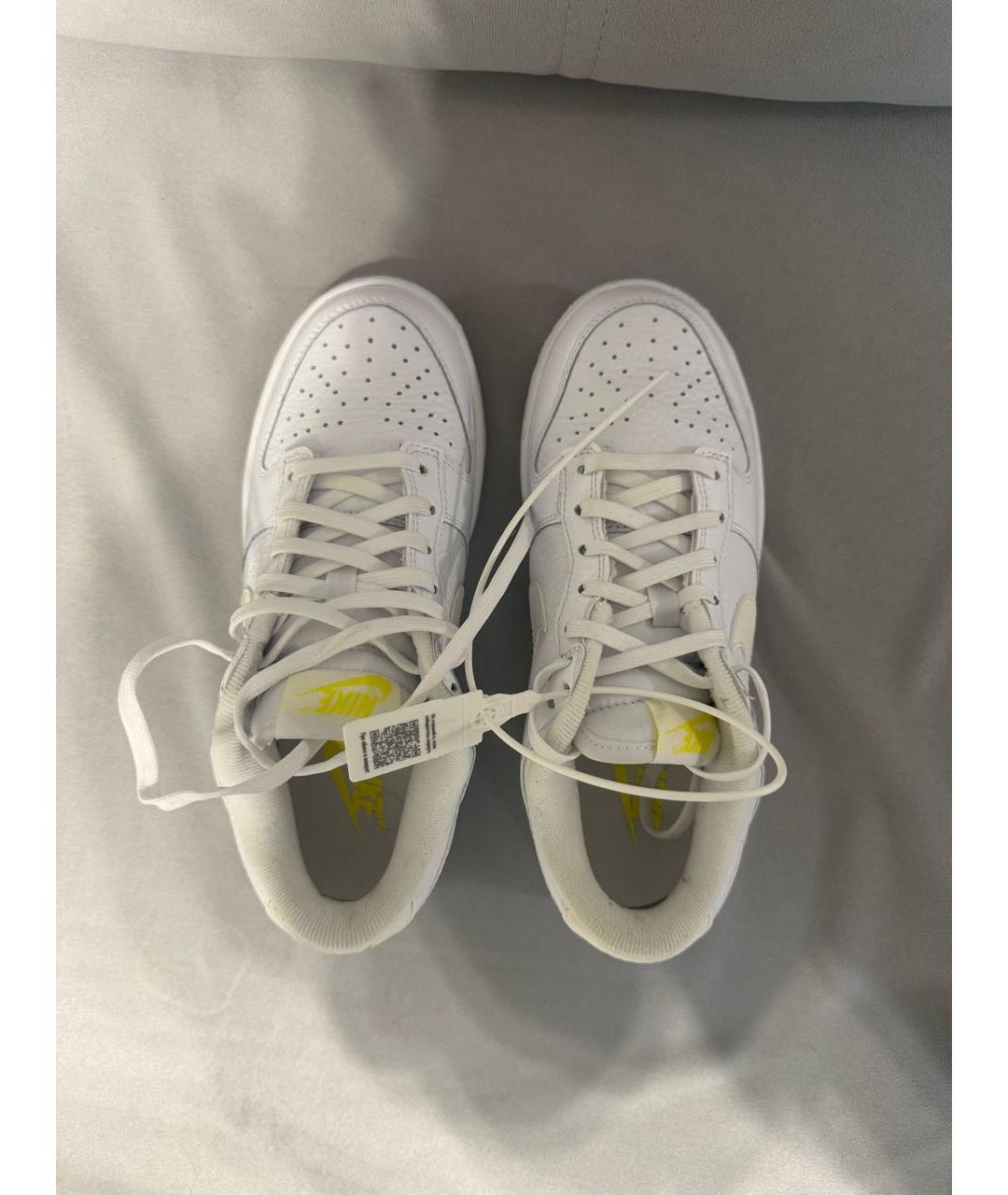 NIKE Белые кожаные кроссовки, фото 3