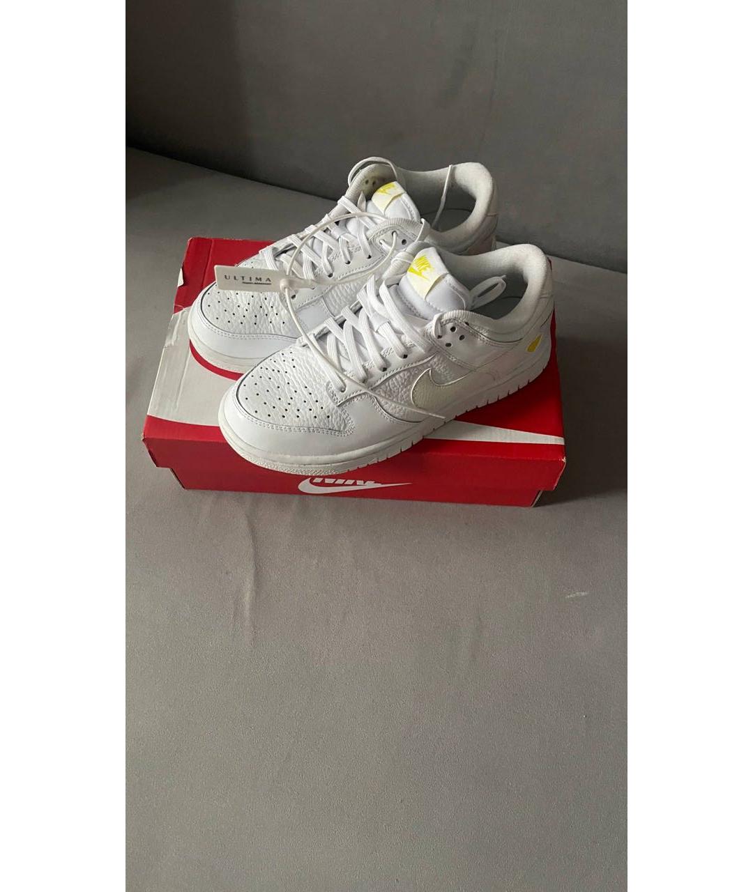 NIKE Белые кожаные кроссовки, фото 6