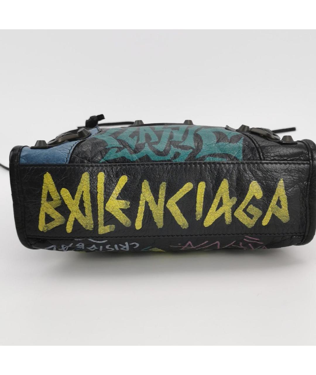 BALENCIAGA Мульти кожаная сумка с короткими ручками, фото 5