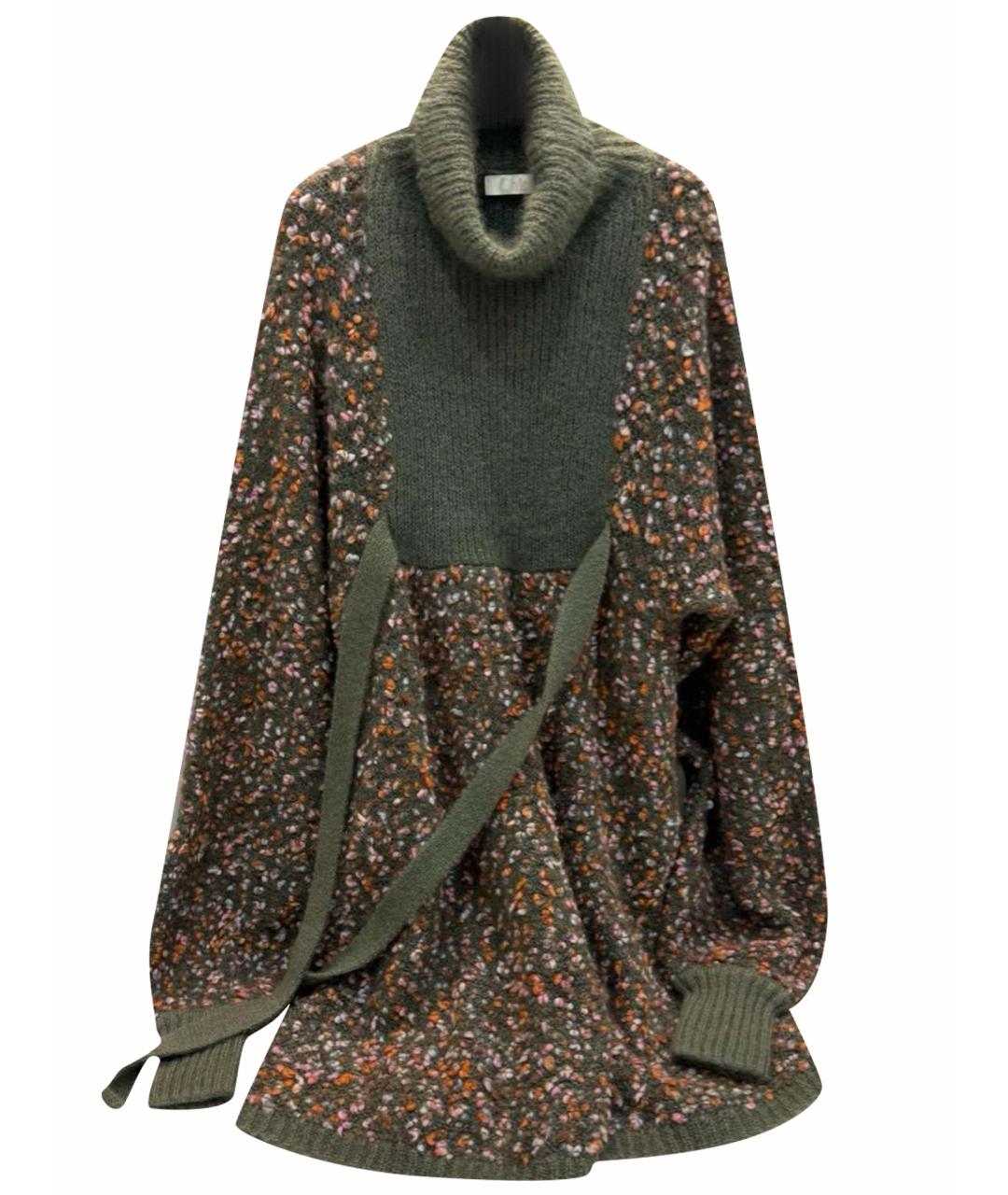 CHLOE Мульти шерстяное повседневное платье, фото 1