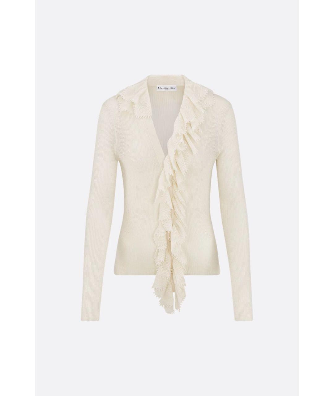 CHRISTIAN DIOR Белый льняной кардиган, фото 5