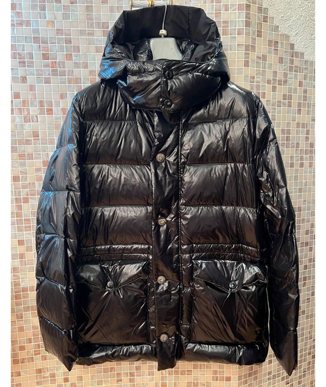 DOLCE&GABBANA Черный полиамидовый пуховик, фото 5